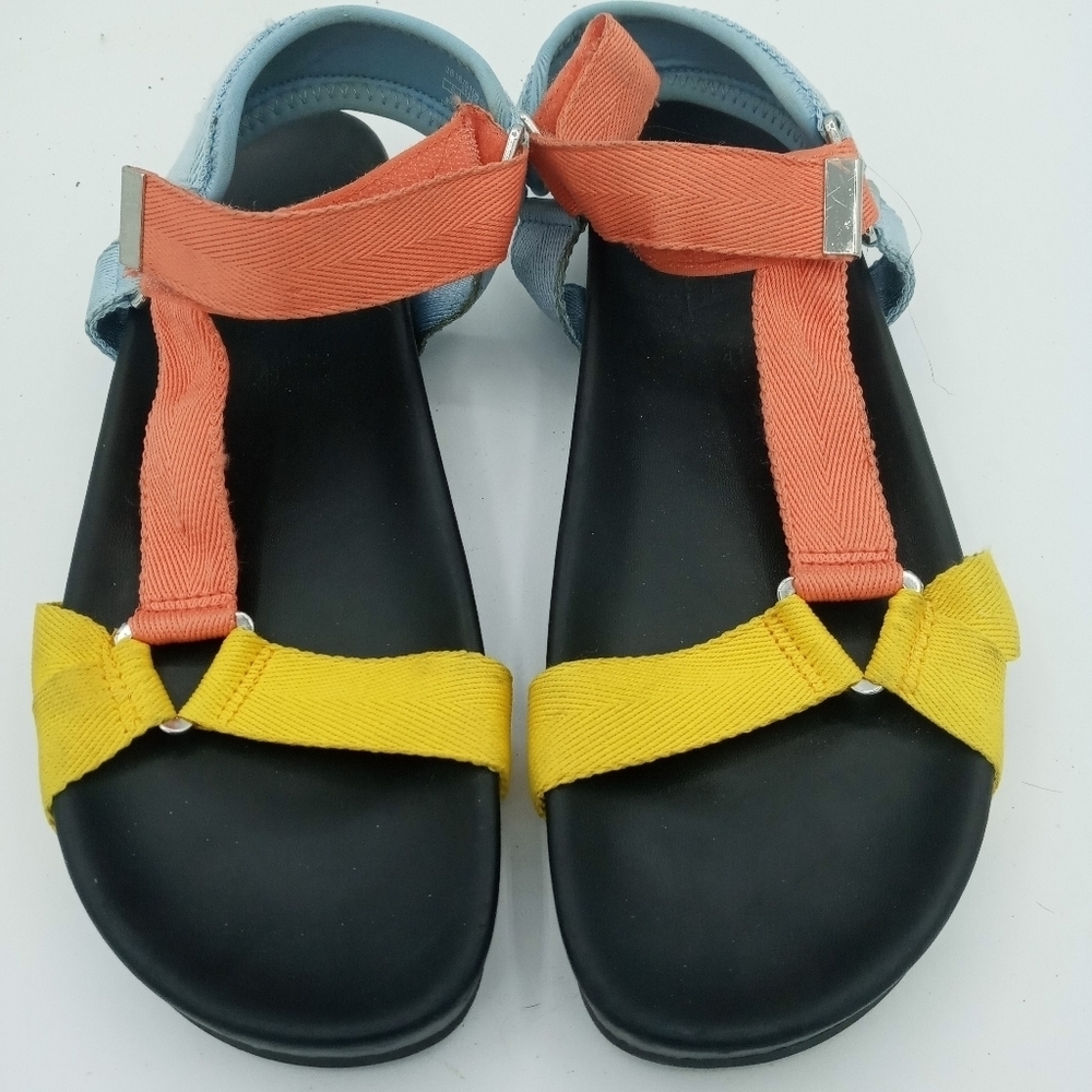 Zara Multicolor Strap hiking Walking Summer Sandals Adjustable Size 41